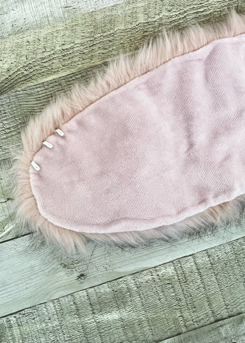 Pink Flower Girl Faux Fur Wrap (Kid Pin03)