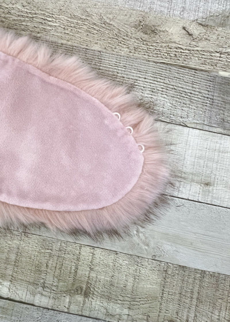 Pink Flower Girl Faux Fur Wrap (Kid Pin03)