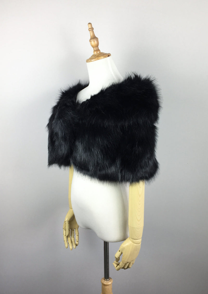 Black Fur Wrap (Blair Blk03) – Sissily Designs